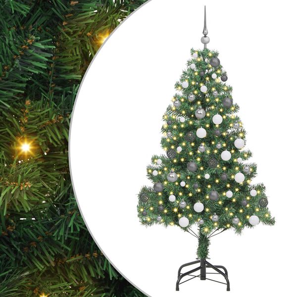 vidaXL Christmas Tree with 300 LEDs with Stand Green 180 cm PVC
