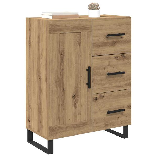 vidaXL Sideboard with Drawer Artisan Oak 69.5 x 34 x 90 cm