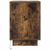 vidaXL Bedside Cabinet with LED Lights&nbsp;Smoked Oak 38x34x50 cm