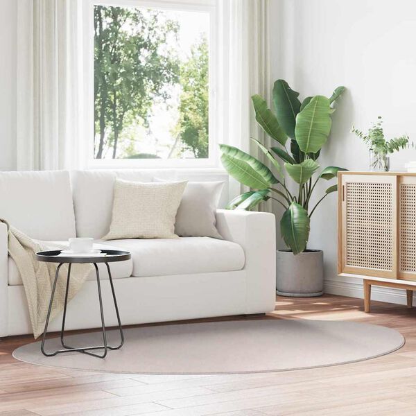 vidaXL Carpet Folding HUARTE Sand 140 x 200 cm Polyester