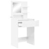 vidaXL Bedroom Dressing Tables High Gloss White 80 x 39.6 x 135 cm