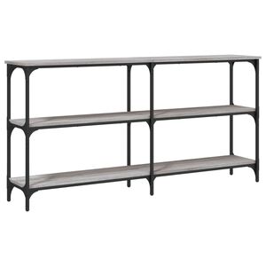 vidaXL Console Table Grey Sonoma 150x29x75 cm Engineered Wood