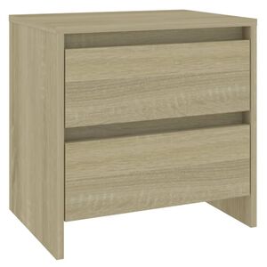 vidaXL Bedside Cabinet | Sonoma Oak | Engineered Wood | Compact