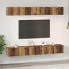 vidaXL TV Cabinet Set Wall-mounted 6 pcs Old Wood Engineered Wood