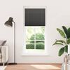 vidaXL Pleated Blind Black 90x200 cm Fabric Width 89.4 cm Polyester