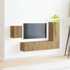 vidaXL TV Cabinet Set Wall-mounted 4 pcs Artisan Oak Engineered Wood