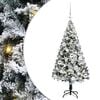 vidaXL Artificial Christmas Tree with 150 LEDs with Stand White 120 cm