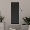 vidaXL Window Blind with Curtains Manual Black Aluminium
