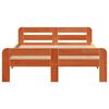 vidaXL Bed Frame without Mattress Wax Brown 120x200 cm Solid Wood Pine