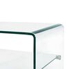 vidaXL Coffee Table Clear 50x45x33 cm Tempered Glass