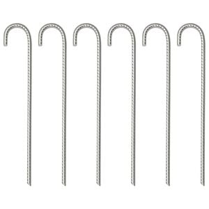 vidaXL Tent Pegs 6 pcs 37 cm &Oslash;10 mm Galvanised Steel
