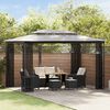 vidaXL Gazebo with Nets 300x400x265 cm Anthracite