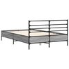 vidaXL Bed Frame without Mattress Grey Sonoma 120x190 cm Small Double