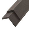 vidaXL 5 pcs Decking Angle Trims WPC 170 cm Dark Brown