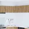 vidaXL Hanging Cabinet Artisan Oak and White 57 x 57 x 40 cm