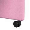 vidaXL Dining Chairs with Wheels 2 pcs Pink 58 x 65 x 94 cm Fabric