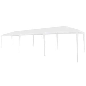 vidaXL Partytent | White | Polyethylene roof and steel frame | 3x9 metres