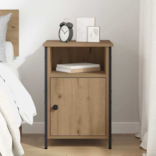 vidaXL Bedside Cabinet Artisan Oak 40 x 42 x 60 cm Engineered Wood