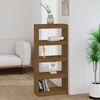 vidaXL Book Cabinet/Room Divider Honey Brown 60x30x135.5 cm Wood Pine