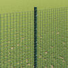 vidaXL Fence with Post Green 1.4 x 50 m Steel and PVC