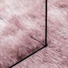 vidaXL Shaggy Rug High Pile NAVARRA Dusty Pink 120x120 cm Polyester