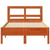 vidaXL Bed Frame without Mattress Wax Brown 90x190 cm Single Solid Wood Pine