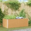 vidaXL Garden Raised Bed 195 x 100 x 68 cm Galvanised Steel