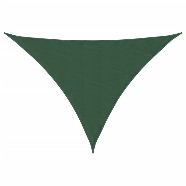vidaXL Sunshade Sail Oxford Fabric Triangular 3x4x4 m Dark Green