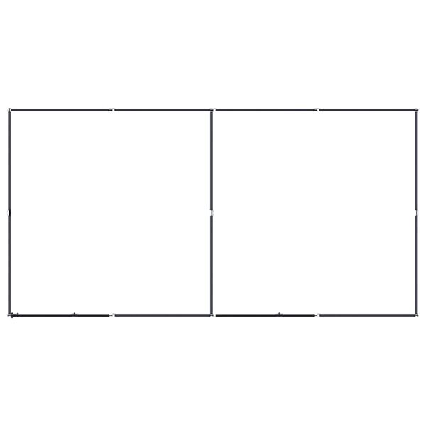 vidaXL Outdoor Dog Kennel Steel 7.37 m&sup2;