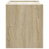 vidaXL Wall-mounted Bedside Cabinet Sonoma Oak 45x30x35 cm