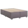 vidaXL Box Spring Bed with Mattress Grey 160x200 cm Faux Leather