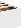 vidaXL Storage Bed with Mattress Pure White 200 x 200 cm Faux leather