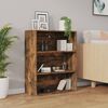 vidaXL Hanging Wall Cabinet Smoked Oak 69.5x32.5x90 cm