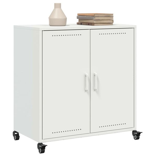 vidaXL Sideboard White 68x39x72 cm Steel
