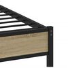 vidaXL Bed Frame without Mattress Sonoma Oak 120x190 cm Small Double Engineered Wood