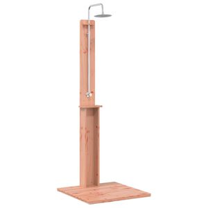 vidaXL Outdoor Shower 206 cm Solid Douglas Wood and Stainless Steel
