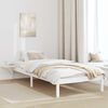 vidaXL Bed Frame White 75 x 190 cm Solid Pine Wood