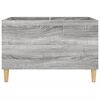 vidaXL Record Cabinet Grey Sonoma 74.5x38x48 cm Engineered Wood