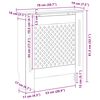 vidaXL MDF Radiator Cover White 78 cm