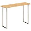 vidaXL Console Table with Live Edge 105x33x76 cm Solid Wood Mango