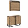 vidaXL Bathroom Furniture Set 2 pcs Artisan Oak Engineered Wood