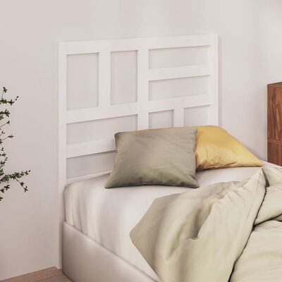 vidaXL Bed Headboard White 106x4x104 cm Solid Wood Pine