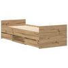 vidaXL Bed Frame without Mattress Artisan Oak 100x200cm Engineered Wood