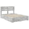 vidaXL Bed Frame with Drawer with Headboard Manual Engineered Wood