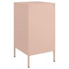 vidaXL Bedside Cabinet Pink 36x39x68 cm Steel
