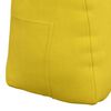 vidaXL Back Pillow Yellow 80 x 24 x 50 cm Velvet
