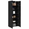 vidaXL Storage Cabinet 3 pcs Black Oak