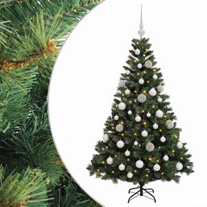 vidaXL Artificial Christmas Tree with Bauble 120 cm 150 LEDs