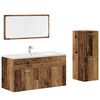 vidaXL 3 Piece Bathroom Furniture Set Old Wood Engineered Wood