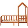 vidaXL Day Bed Set 2 pcs Wax Brown Solid Pine Wood